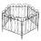 5Pack Rustproof Garden Fence Decorative Dog Barrier Border 9