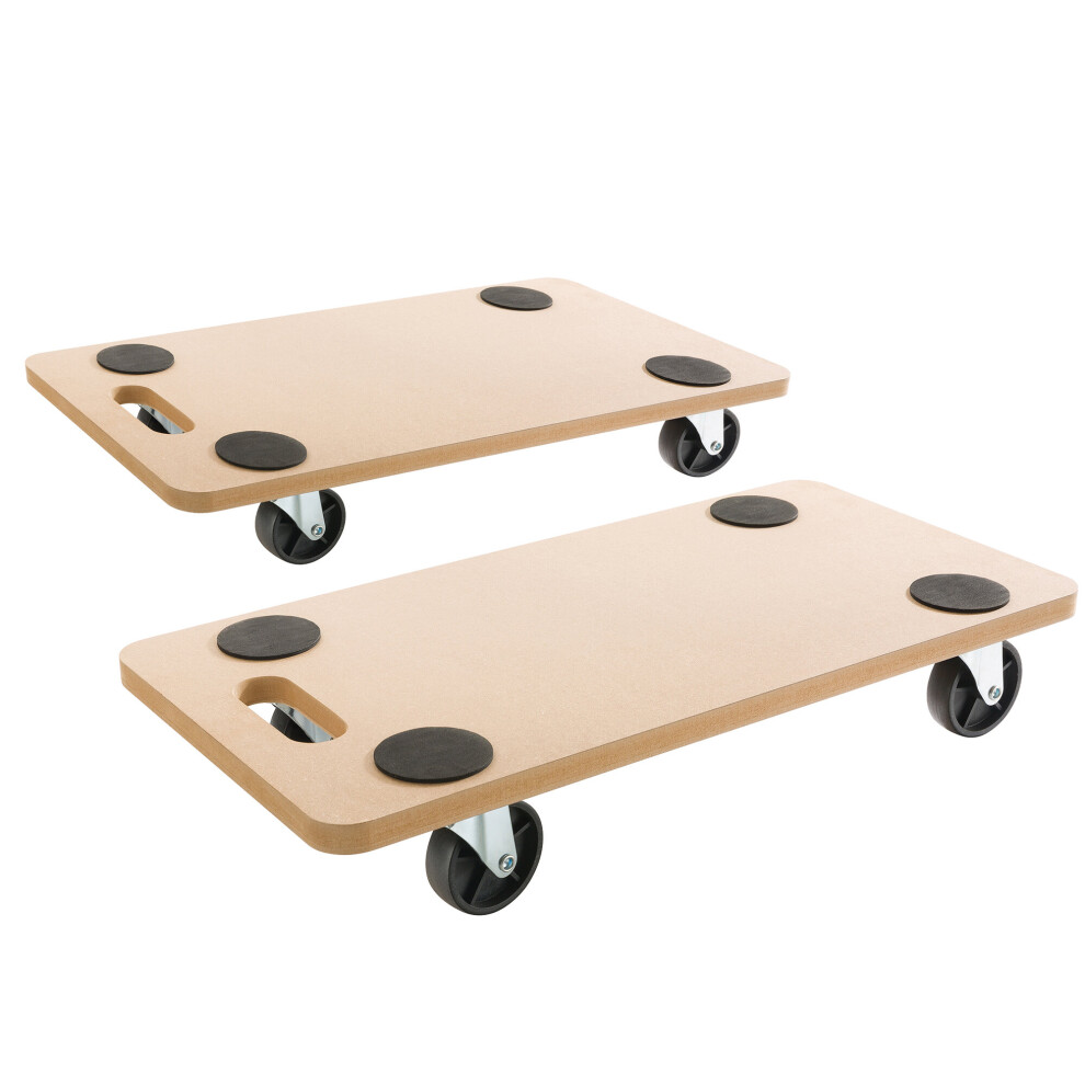 AREBOS dolly 2 pieces | up to 200 kg load capacity | incl. rubber pads | transport dolly furniture dolly transport aid for moving furniture transport