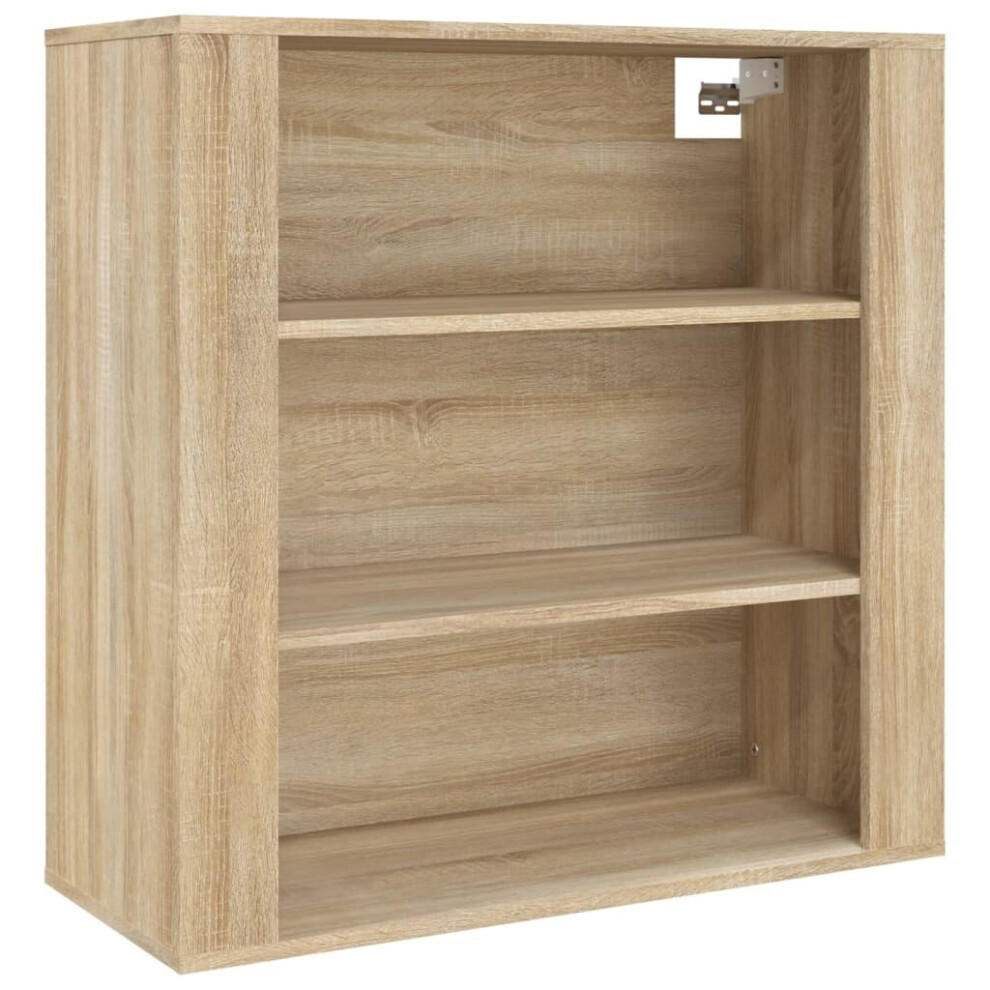 (Sonoma oak) vidaXL Wall Cabinet Engineered Wood Floating Wall Storage Shelf Multi Colours