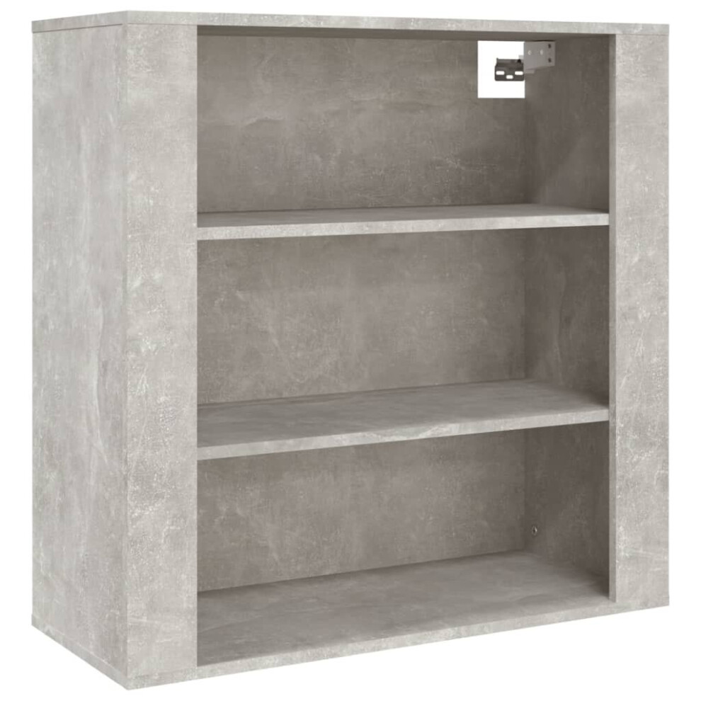 Vidaxl (Concrete Grey) Wall Cabinet Hanging Storage Cabinet Wall Cupboard Engineered Wood