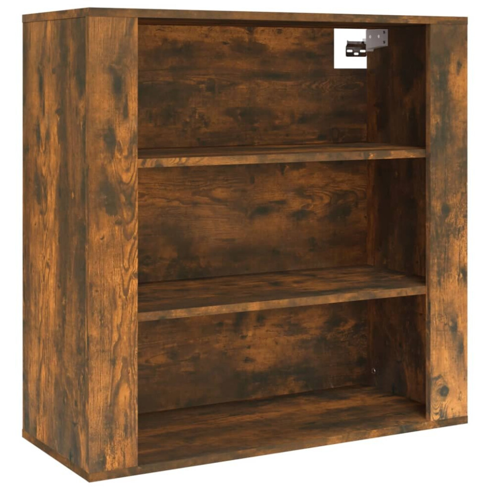 Vidaxl (Smoked Oak) Wall Cabinet Hanging Storage Cabinet Wall Cupboard Engineered Wood