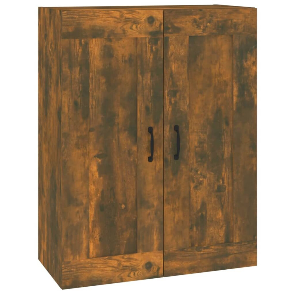 Vidaxl (Smoked Oak) Hanging Wall Cabinet Storage Cabinet Wall Cupboard Floating Cabinet
