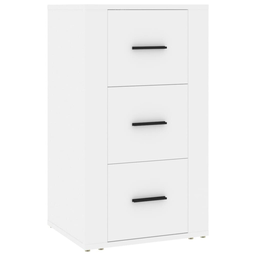 Vidaxl (White) Sideboard Engineered Wood Indoor Cupboard Home Organiser Multi Colours