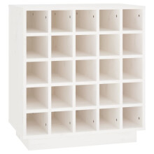 (White) vidaXL Solid Wood Pine Wine Cabinet Alcohol Cabinet Cupboard Multi Colours