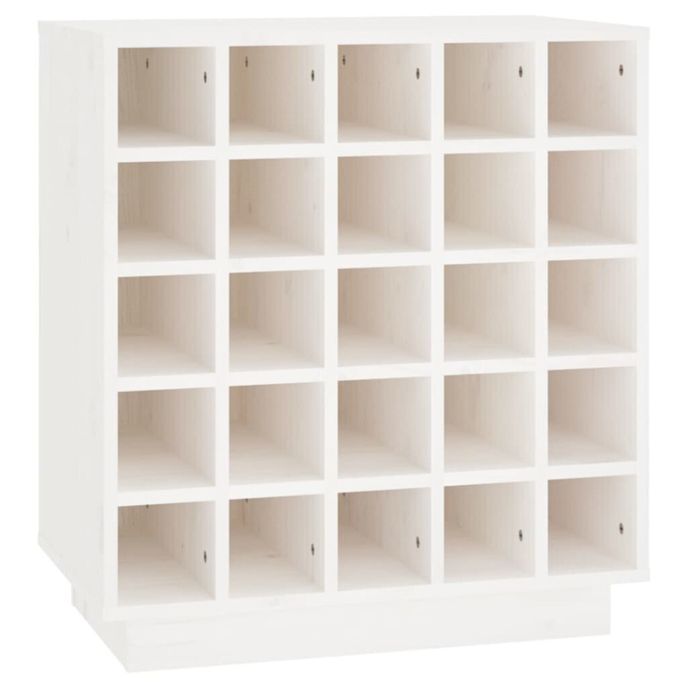 (White) vidaXL Solid Wood Pine Wine Cabinet Alcohol Cabinet Cupboard Multi Colours