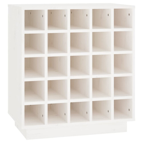VidaXL (White) vidaXL Solid Wood Pine Wine Cabinet Alcohol Cabinet Cupboard Multi Colours 1