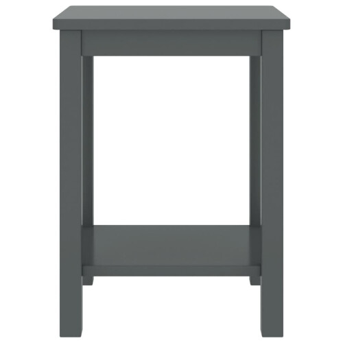 VidaXL (Dark grey) vidaXL Bedside Cabinet Nightstand Sideboard Bed Side Cabinet Solid Pine Wood 1