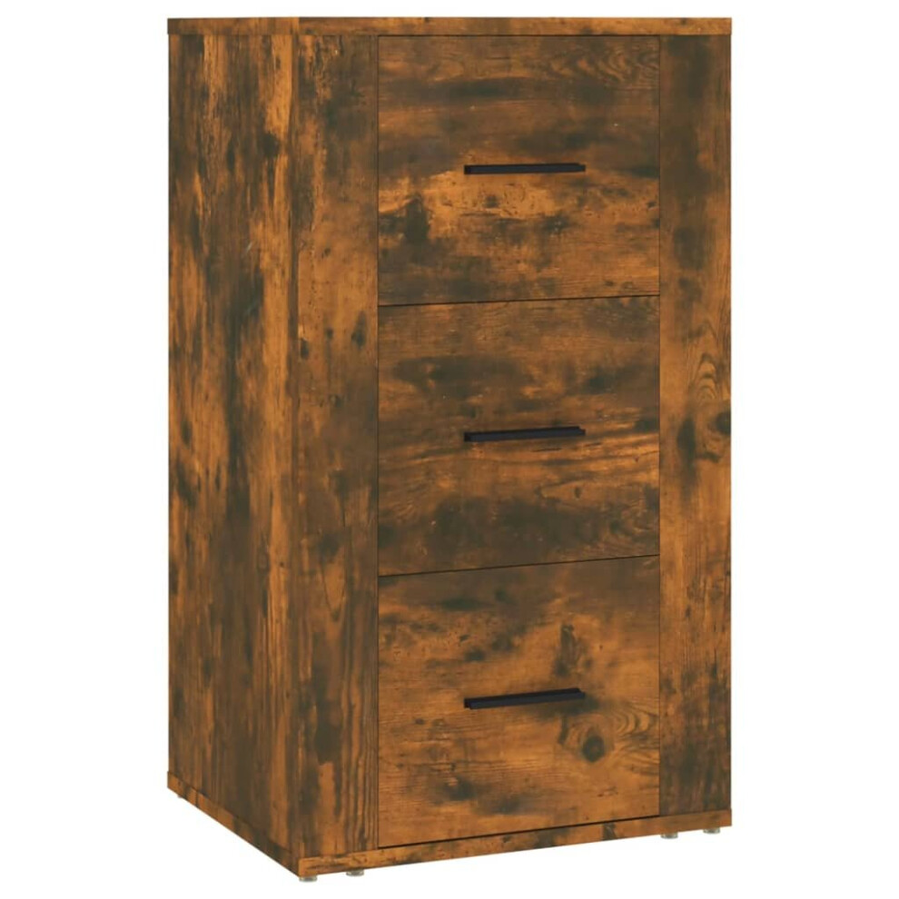 Vidaxl (Smoked Oak) Sideboard Engineered Wood Indoor Cupboard Home Organiser Multi Colours