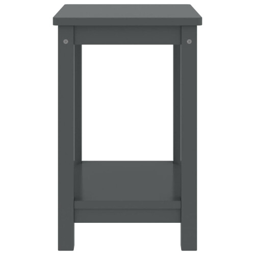 VidaXL (Dark grey) vidaXL Bedside Cabinet Nightstand Sideboard Bed Side Cabinet Solid Pine Wood 2