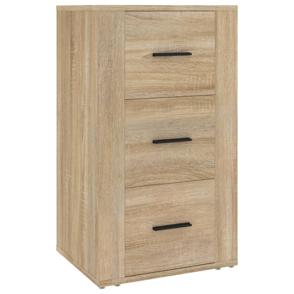 Vidaxl (Sonoma Oak) Sideboard Engineered Wood Indoor Cupboard Home Organiser Multi Colours