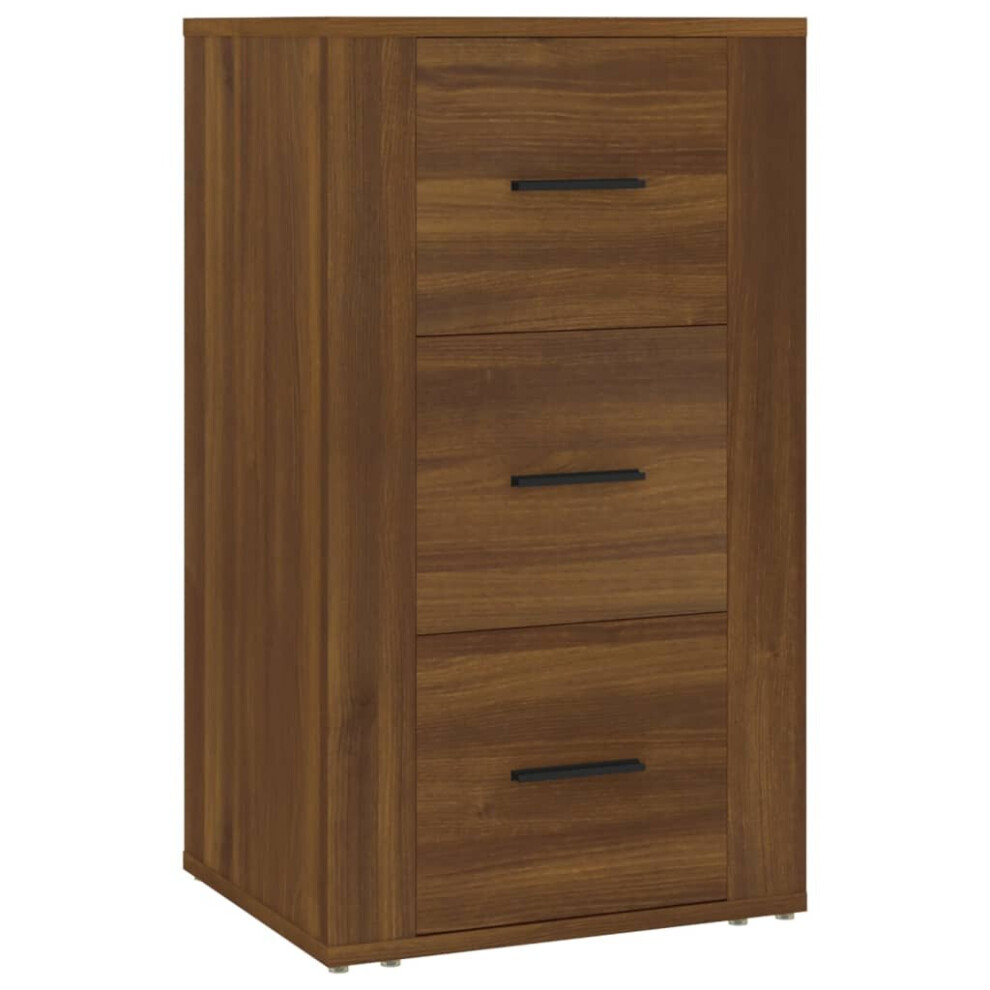 Vidaxl (Brown Oak) Sideboard Engineered Wood Indoor Cupboard Home Organiser Multi Colours