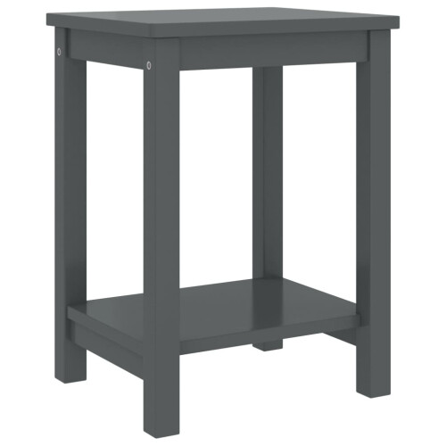 VidaXL (Dark grey) vidaXL Bedside Cabinet Nightstand Sideboard Bed Side Cabinet Solid Pine Wood