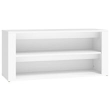 (White) vidaXL Shoe Rack Hallway Shoe Storage Cupboard Shoe Cabinet Engineered Wood