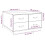 VidaXL (White) vidaXL Solid Wood Pine Coffee Table Side Sofa Accent Couch Table Multi Colours 10