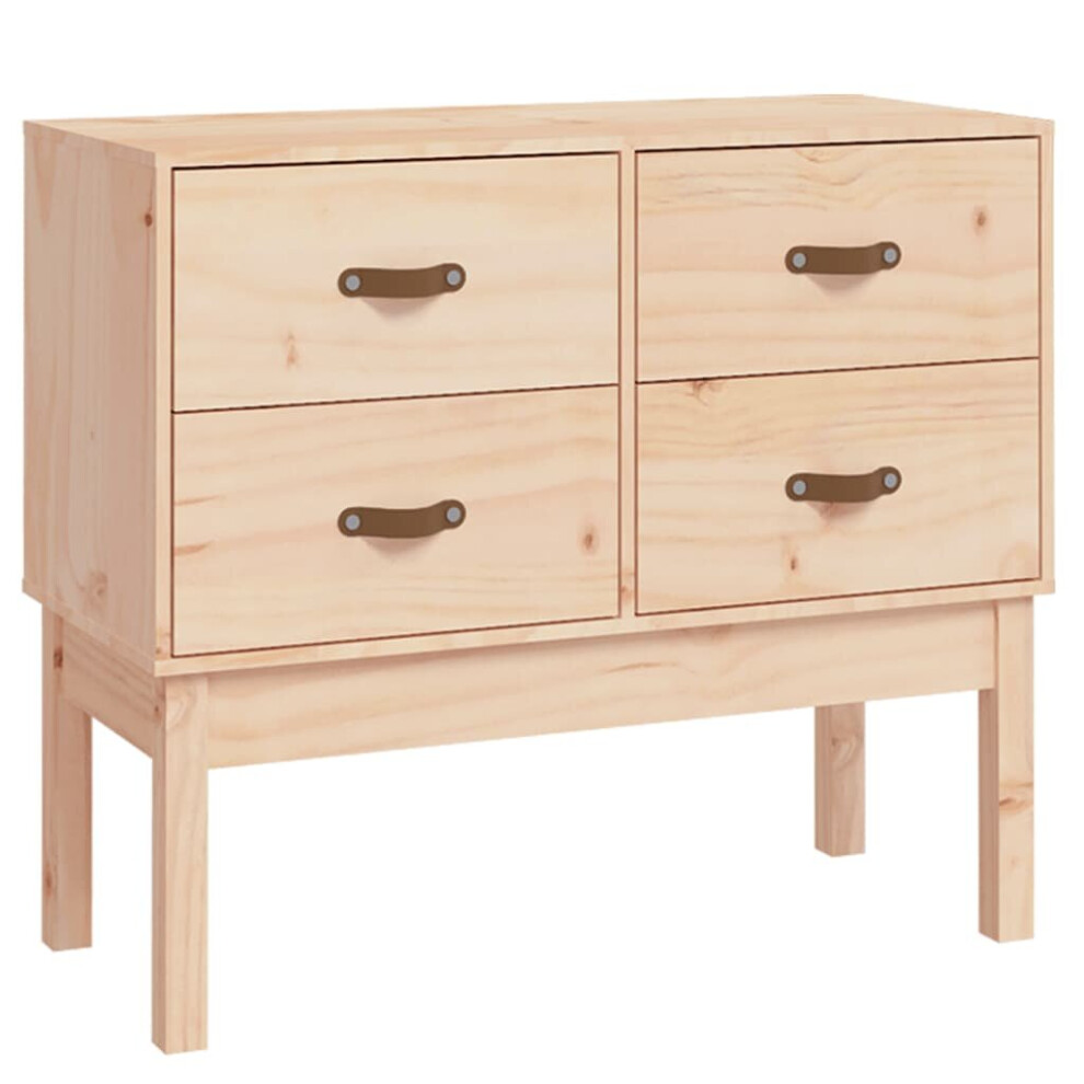 Vidaxl (Brown) Solid Wood Pine Console Cabinet Home Sideboard Highboard Multi Colours