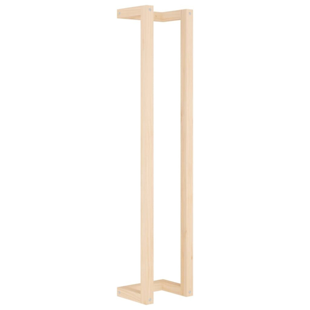 Vidaxl (, 23 X 18 X 110 Cm) Solid Wood Pine Towel Rack Wall-Mounted Towel Hanger Holder Rack Shelf Brown