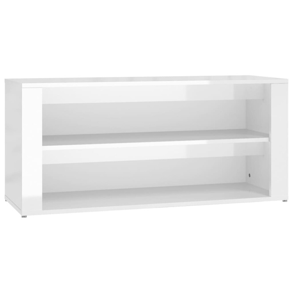 (High gloss white) vidaXL Shoe Rack Engineered Wood Hallway Shoe Storage Cupboard Multi Colours