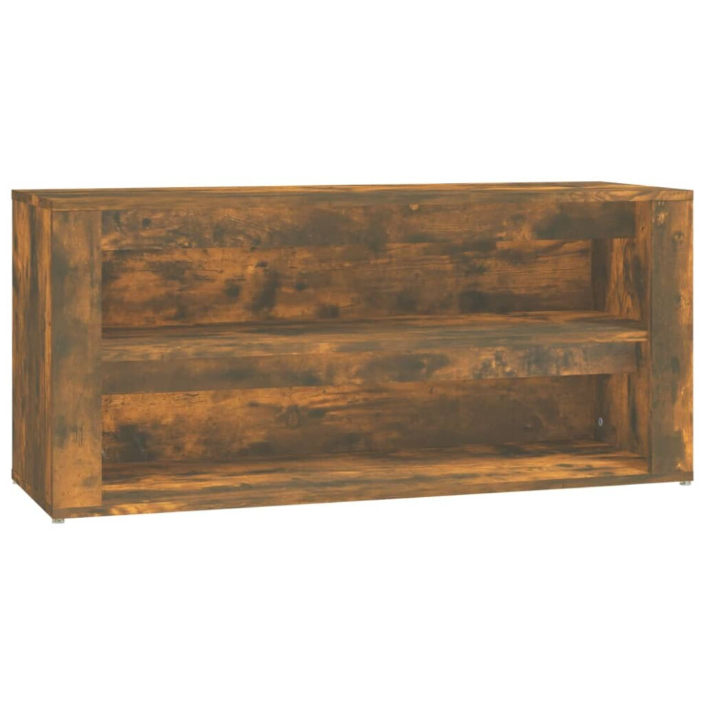 Vidaxl (Smoked Oak) Shoe Rack Hallway Shoe Storage Cupboard Shoe Cabinet Engineered Wood