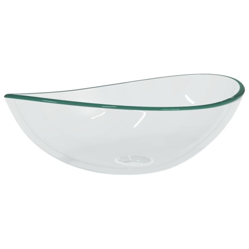 VidaXL vidaXL Waschbecken Hartglas 54,5x35x15,5 cm Transparent 1