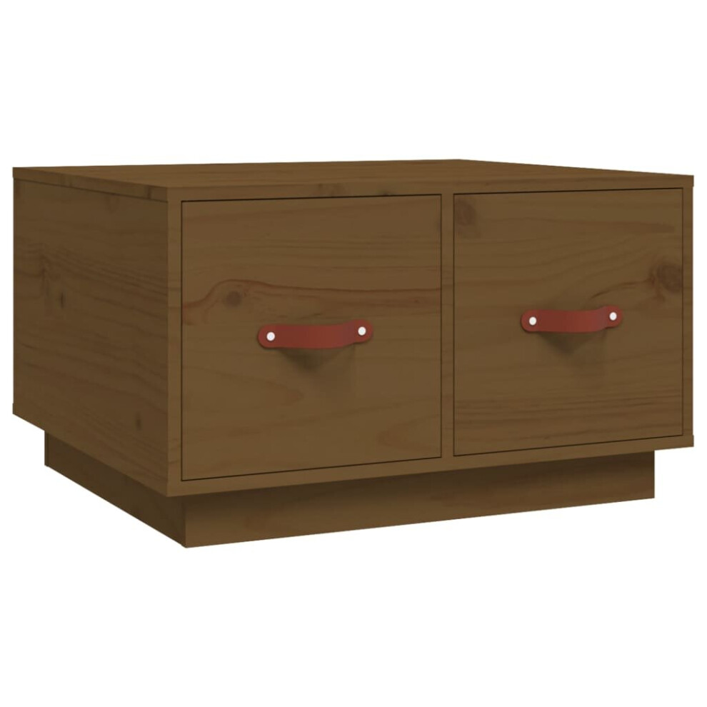 Vidaxl Coffee Table - Honey Brown - Solid Pine Wood - 60x53x35 cm - Image 2