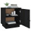 VidaXL (Black) vidaXL 1/2x Solid Wood Pine Bedside Cabinet Table Bed Cabinet Multi Colours 5
