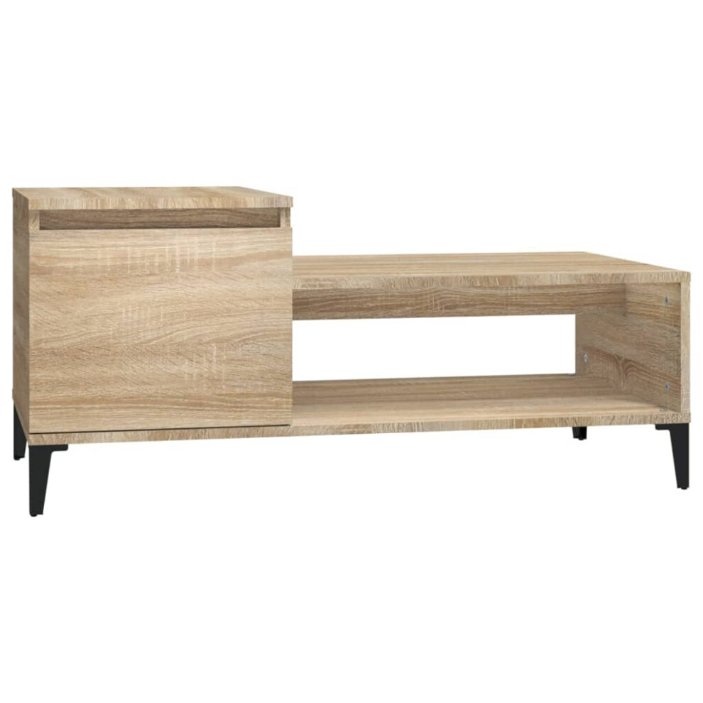 (Sonoma oak) vidaXL Coffee Table Engineered Wood Side Sofa Accent Couch Table Multi Colours