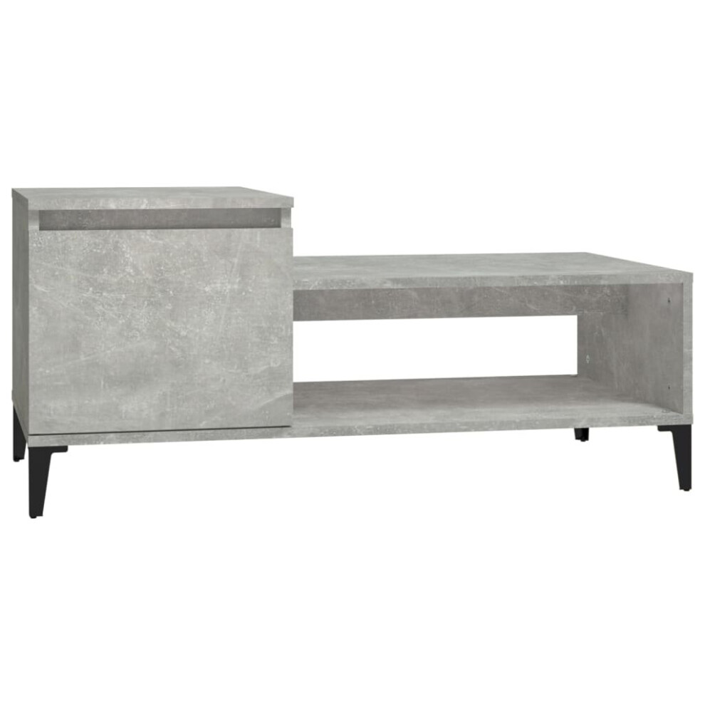 (Concrete grey) vidaXL Coffee Table Engineered Wood Side Sofa Accent Couch Table Multi Colours