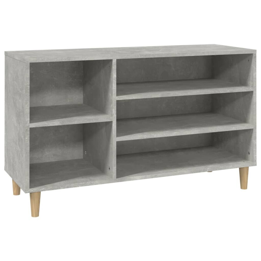 (Concrete grey) vidaXL Shoe Cabinet Engineered Wood Shoe Storage Shelf Organiser Multi Colours