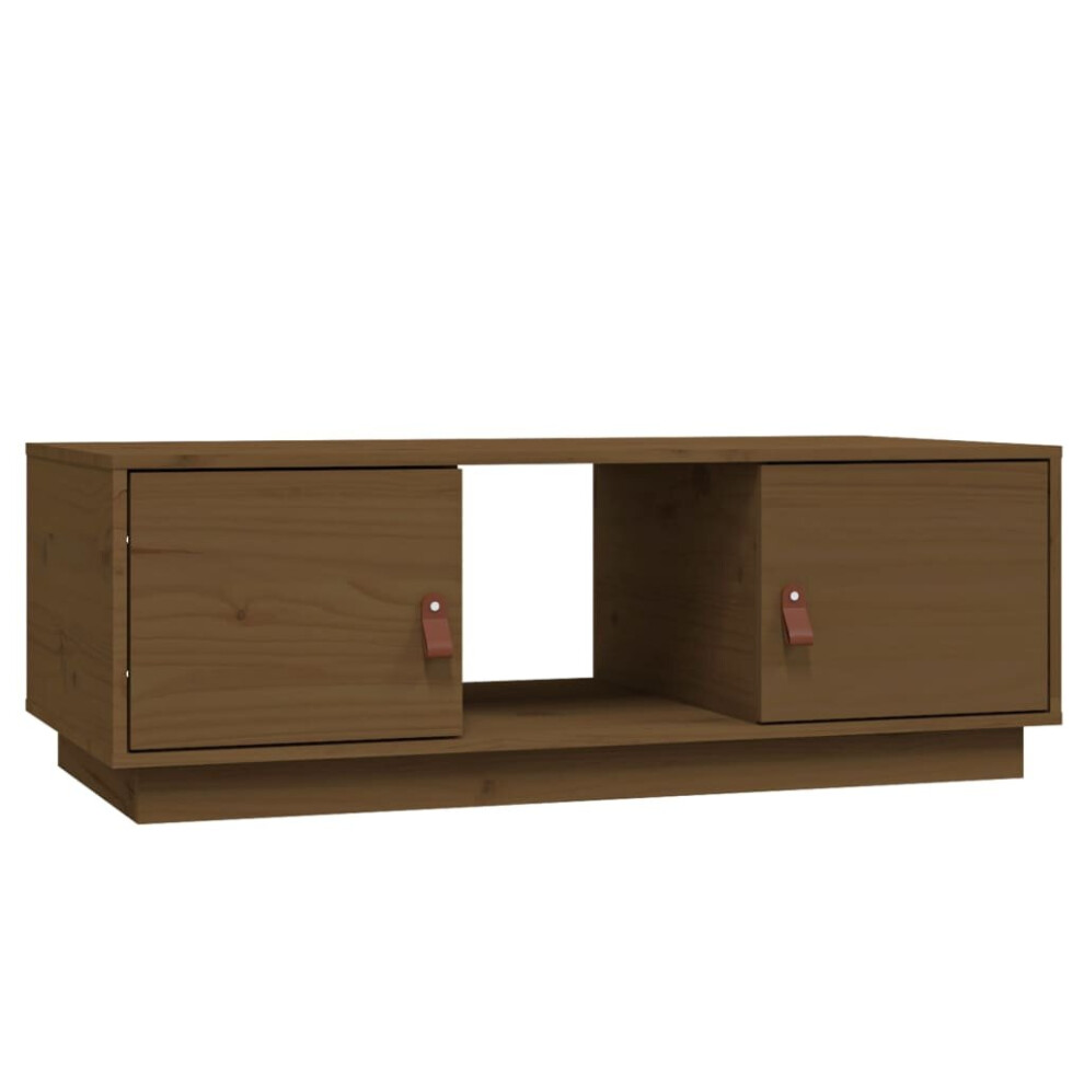 Vidaxl (Honey Brown) Solid Wood Pine Coffee Table Side Centre Accent End Table Multi Colours
