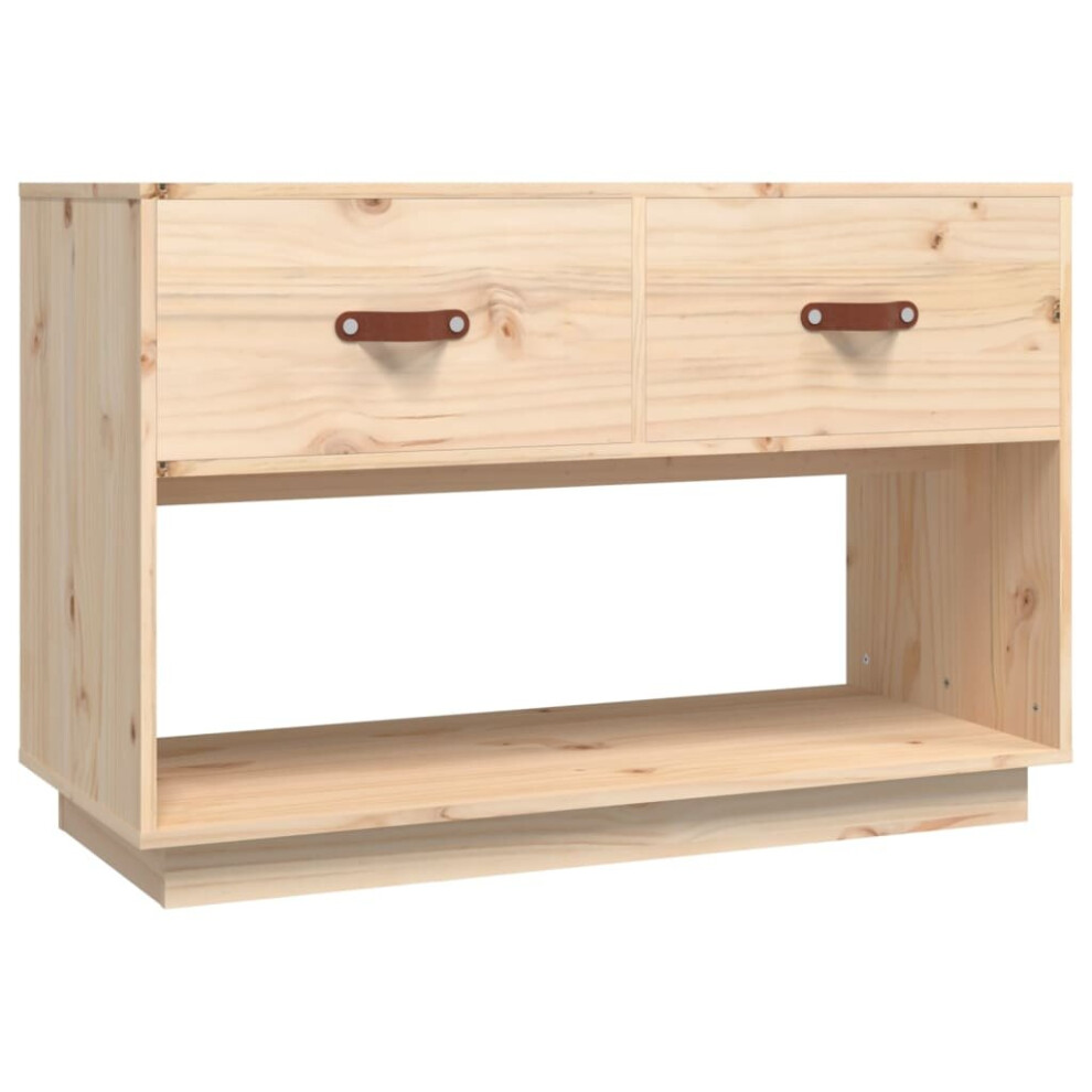 Vidaxl (Brown) Solid Wood Pine Tv Cabinet Media Hifi Cabinet Tv Console Multi Colours Brown