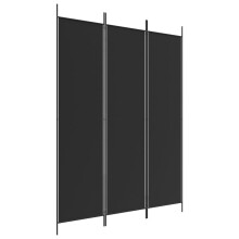 (Black, 150 x 200 cm) vidaXL Room Divider Fabric Privacy Screen Paravent Multi Colours Multi Sizes