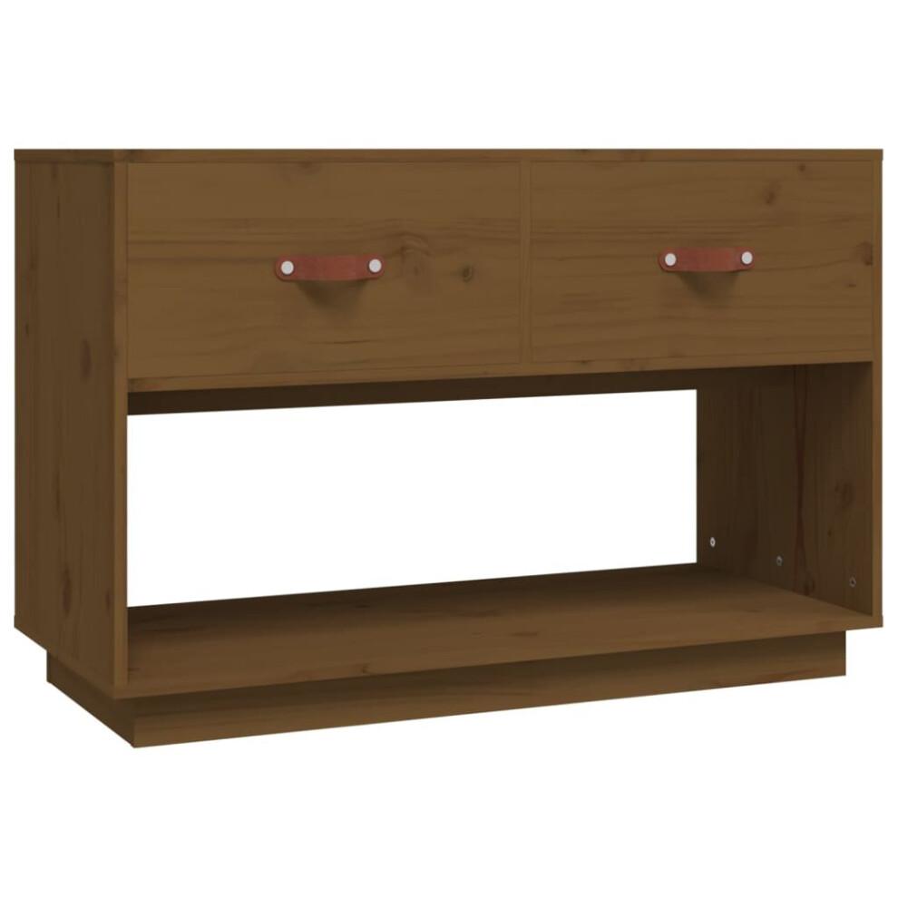 Vidaxl (Honey ) Solid Wood Pine Tv Cabinet Media Hifi Cabinet Tv Console Multi Colours Brown
