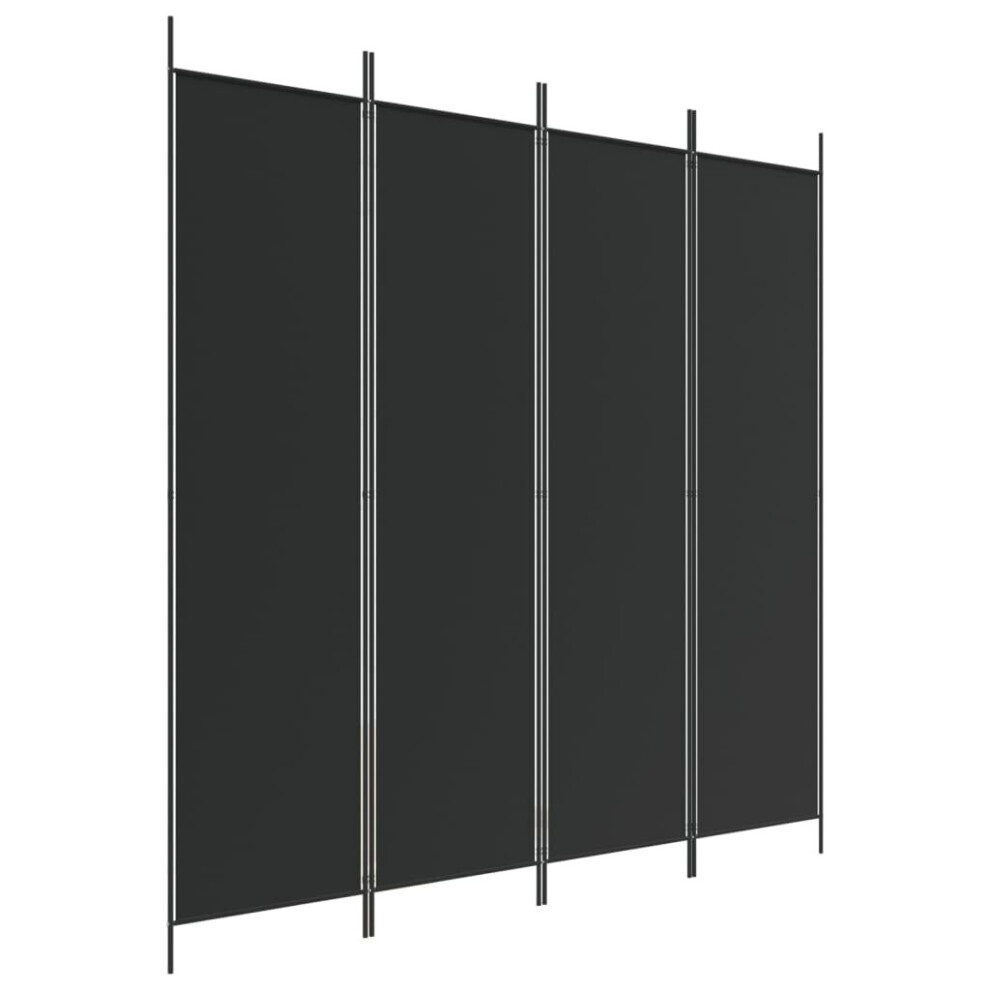 Vidaxl (Black, 200 X 200 Cm) Room Divider Fabric Privacy Screen Paravent Multi Colours Multi Sizes