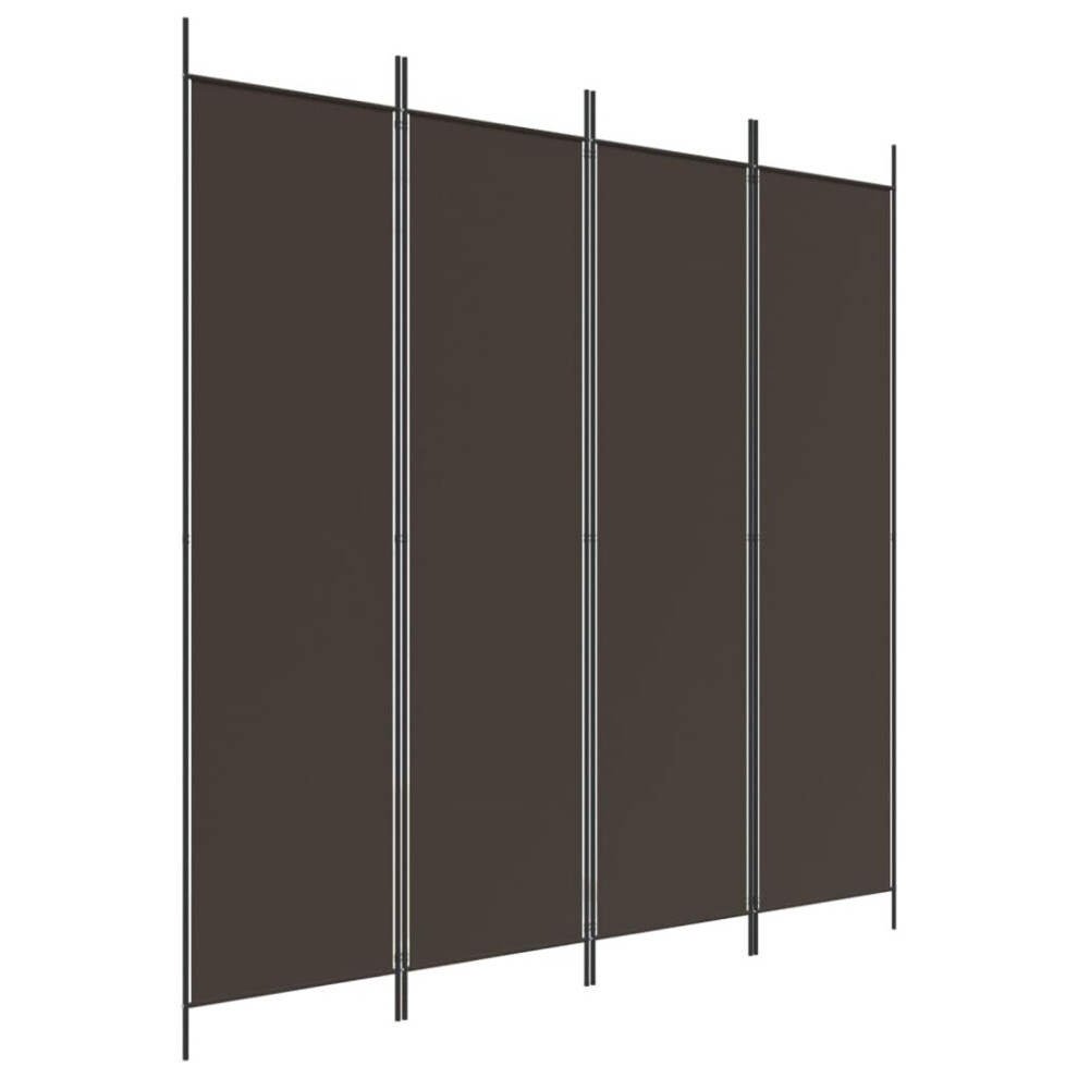 Vidaxl (Brown, 200 X 200 Cm) Room Divider Fabric Privacy Screen Paravent Multi Colours Multi Sizes
