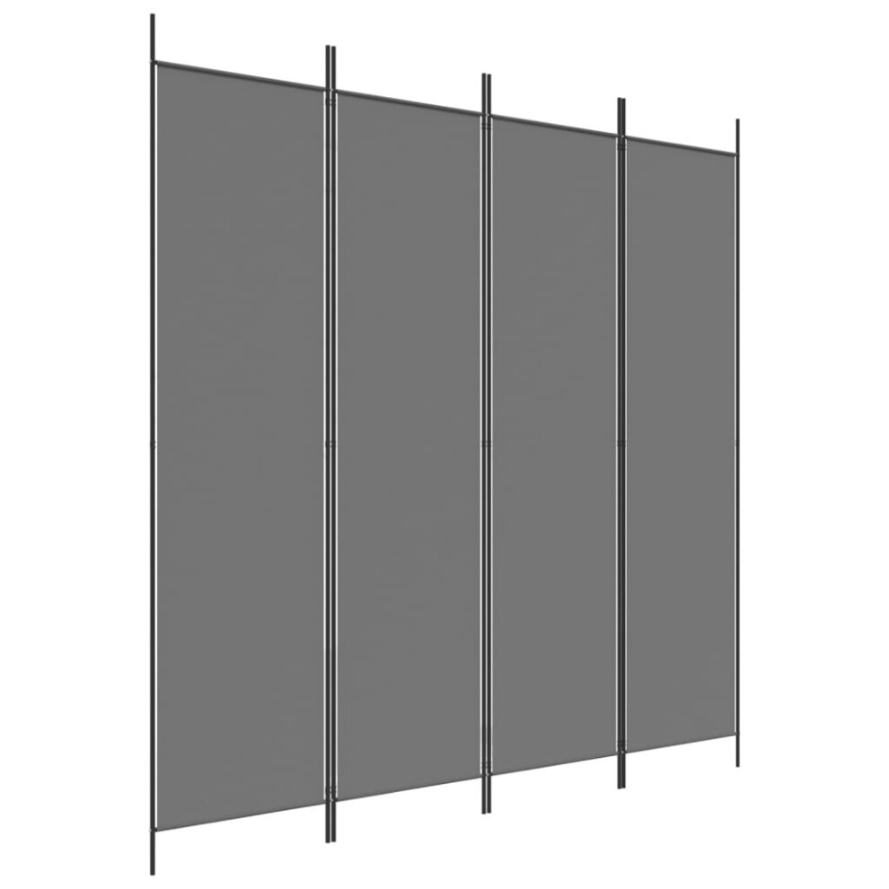 (Anthracite, 200 x 200 cm) vidaXL Room Divider Fabric Privacy Screen Paravent Multi Colours Multi Sizes-image-OPC-PB8SGK8-NEW