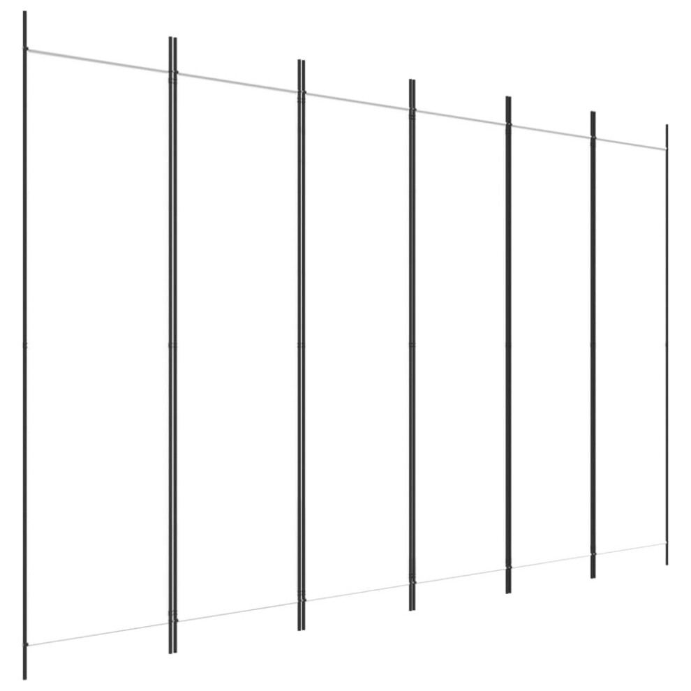 Vidaxl (, 300 X 200 Cm) Room Divider Fabric Privacy Screen Paravent Multi Colours Multi Sizes White