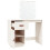 VidaXL (White) vidaXL Solid Wood Pine Dressing Table with LED Home Vanity Desk Multi Colours 8