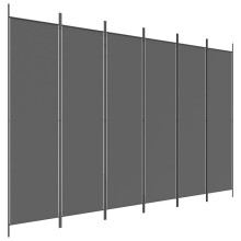 (Anthracite, 300 x 200 cm) vidaXL Room Divider Fabric Privacy Screen Paravent Multi Colours Multi Sizes