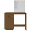 VidaXL (Honey brown) vidaXL Solid Wood Pine Dressing Table with LED Home Vanity Desk Multi Colours 6