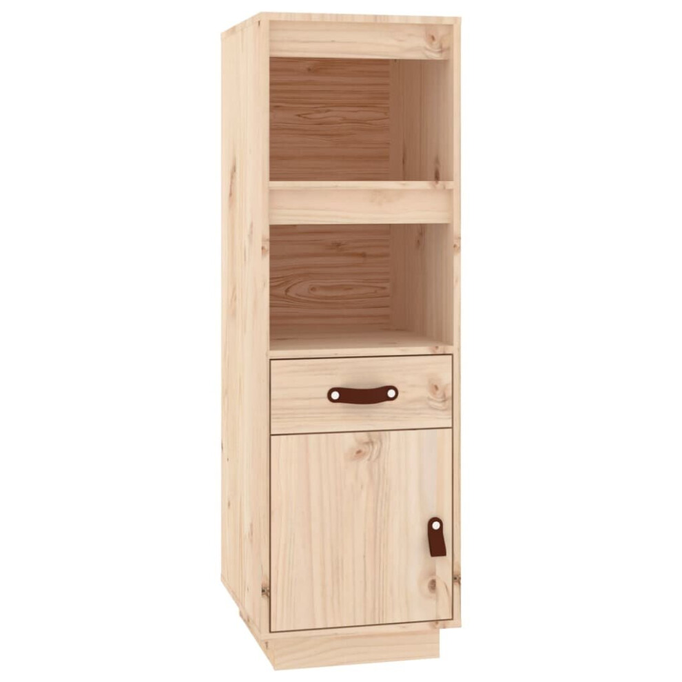 Vidaxl (Brown) Solid Wood Pine Highboard High Sideboard Cabinet Cupboard Multi Colours Brown