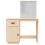 VidaXL (Brown) vidaXL Solid Wood Pine Dressing Table with LED Home Vanity Desk Multi Colours 6