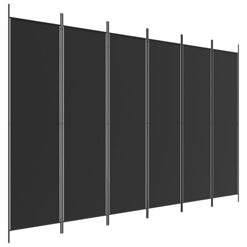 (Black, 300 x 200 cm) vidaXL Room Divider Fabric Privacy Screen Paravent Multi Colours Multi Sizes