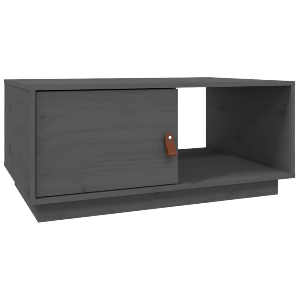 Vidaxl (Grey) Solid Wood Pine Coffee Table Couch Centre Accent Table Multi Colours