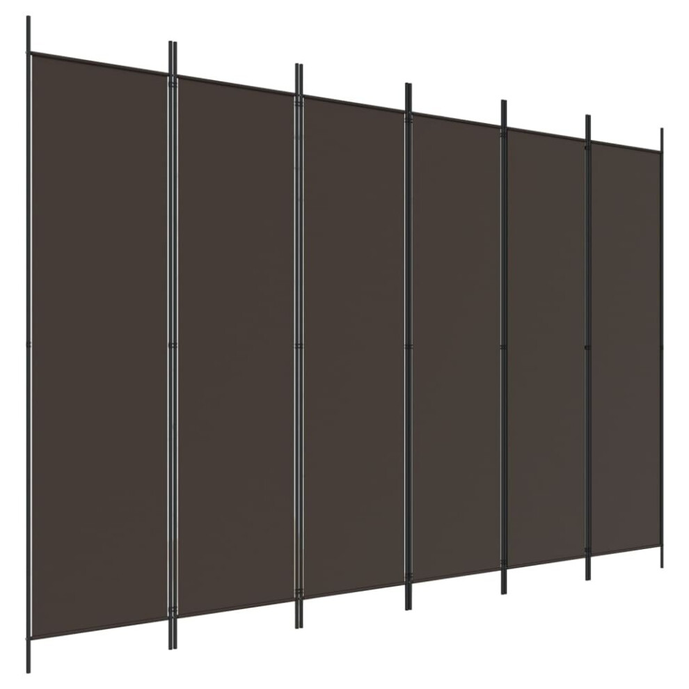 (Brown, 300 x 200 cm) vidaXL Room Divider Fabric Privacy Screen Paravent Multi Colours Multi Sizes