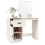 VidaXL (White) vidaXL Solid Wood Pine Dressing Table with LED Home Vanity Desk Multi Colours 5
