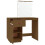 VidaXL (Honey brown) vidaXL Solid Wood Pine Dressing Table with LED Home Vanity Desk Multi Colours 8