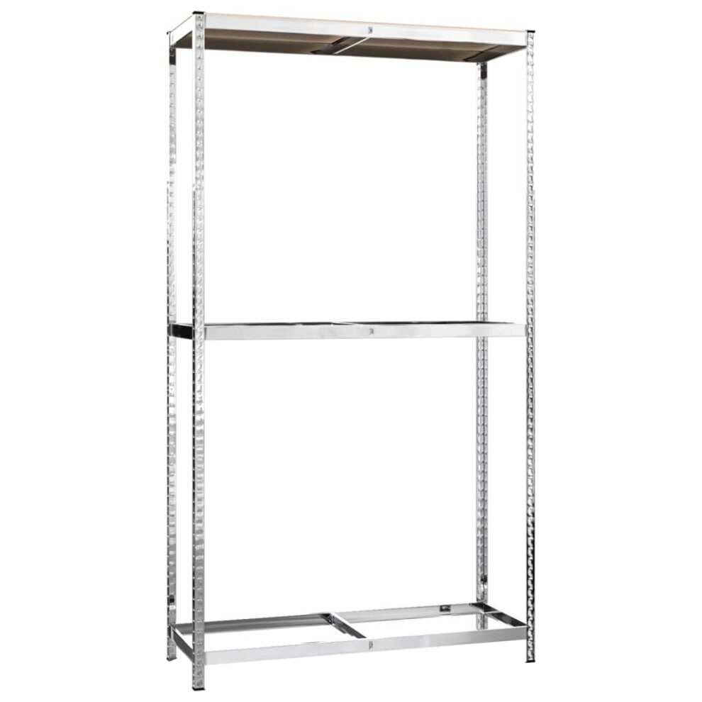 (110 x 40 x 180 cm (L x W x H)/1) vidaXL 1/2/3/4x 3-Layer Tire Rack Silver Steel Workshop Shelf Multi Sizes