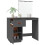 VidaXL (Grey) vidaXL Solid Wood Pine Dressing Table with LED Home Vanity Desk Multi Colours 5