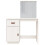 VidaXL (White) vidaXL Solid Wood Pine Dressing Table with LED Home Vanity Desk Multi Colours 6