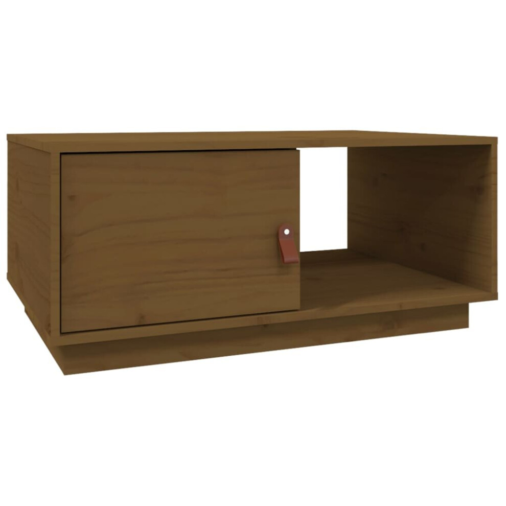 Vidaxl Brown (Honey ) Solid Wood Pine Coffee Table Couch Centre Accent Table Multi Colours